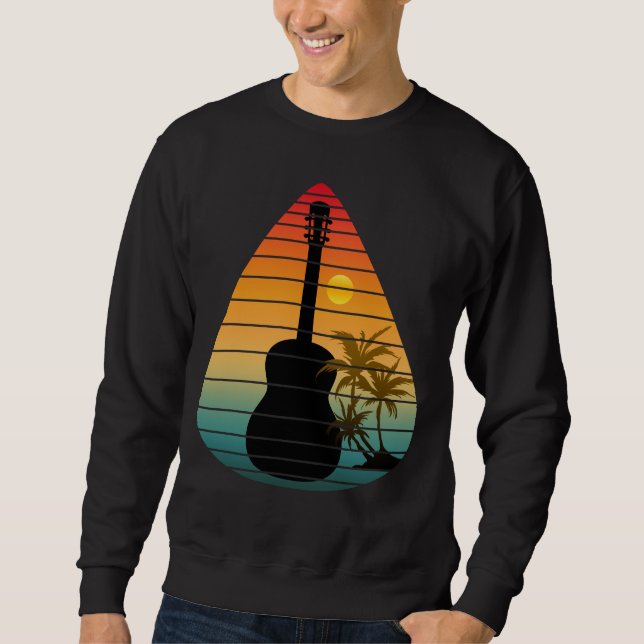 TRENDY GUITAR PICK SUNSET  SWEATSHIRT (Front)
