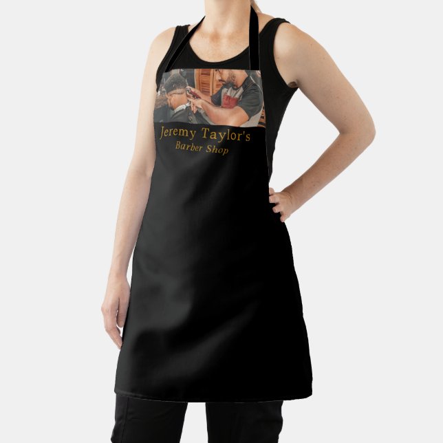 Trendy Hair Cut, Men's Barbers Apron (Insitu)