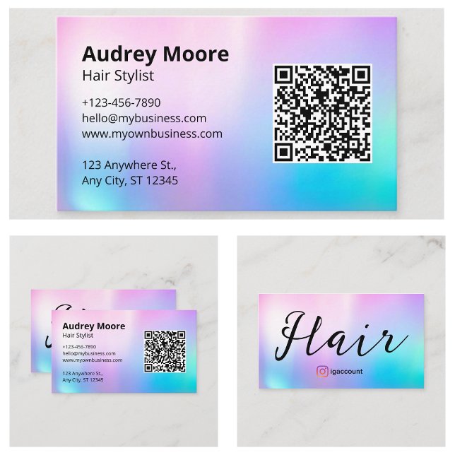 Trendy Hair Salon Hair Stylist Beauty Salon  Business Card (Trendy Hair Salon Hair Stylist Beauty Salon Business Card
)