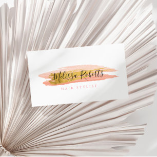 trendy hair stylist business card
