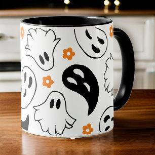 Trendy Halloween Cute Ghost Squad Classic Mug