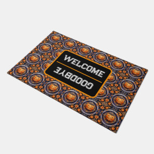 Trendy Halloween Pumpkin Autumn Collection Doormat