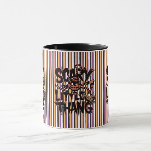 Trendy Halloween Quote "Scary Little Things"  Mug (Center)