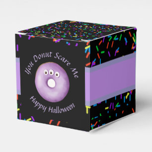 Trendy Halloween Spooky Purple Monster Eyes Doughn Favour Box