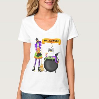 Trendy Halloween Witch Cauldron Women's T-Shirt