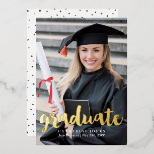 Trendy Hand Lettered Typography Graduation