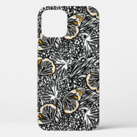 Trendy hand sketch butterflies flying blending wit