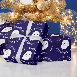 Trendy Happy halloween Cute Ghost Gift Wrapping Paper
