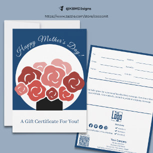 Trendy Happy Mother's Day Bouquet Gift Certificate
