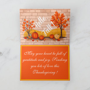 Trendy Happy Thanksgiving Beautiful Fall Card