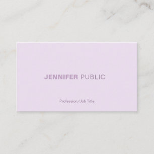 Trendy Harmonic Colours Professional Elegant Plain Business Card