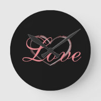 Trendy Heart Grey Calligraphy Love Wedding