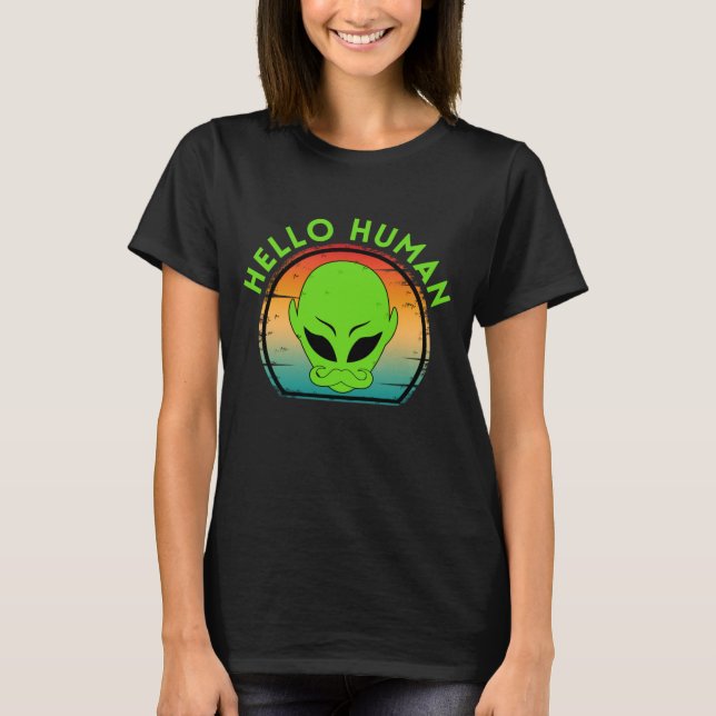 trendy hello human  T-Shirt (Front)