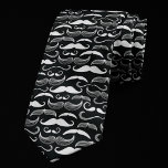 Trendy Hipster Black and White Moustache Pattern Tie<br><div class="desc">Chic modern masculine geekery Hipster Black and White Moustache Pattern featuring cute trendy moustaches. Makes for a great gift for the geek urban hipster bohemian millennial. Would even be cute for a little boys birthday party! Click customise it to rearrange the pattern design or to add your name, initials, or...</div>