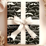 Trendy Hipster Black and White Moustache Pattern Wrapping Paper<br><div class="desc">This Trendy Hipster Black and White Moustache Pattern Wrapping Paper brings a fun and quirky flair to your gift wrapping. The stylish black moustache illustrations against a clean white background make this wrapping paper perfect for hipster-themed events,  birthdays,  or any occasion that calls for a playful yet modern design.</div>