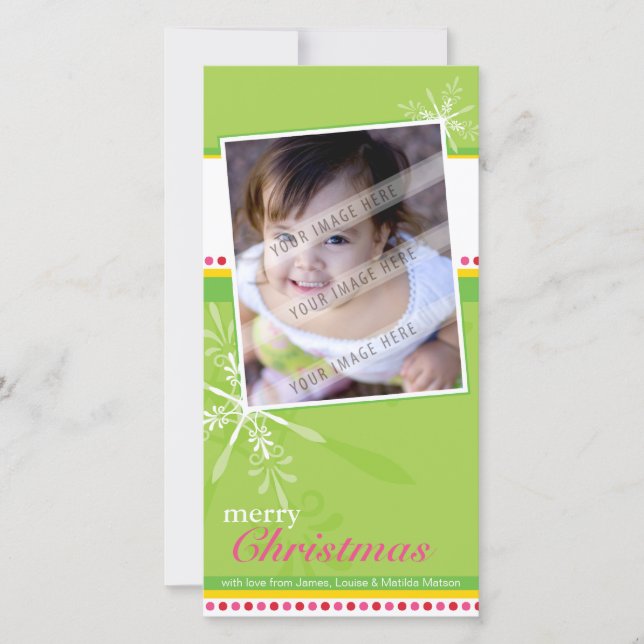 TRENDY HOLIDAY PHOTOCARD :: brightlyflaked 2P (Front)