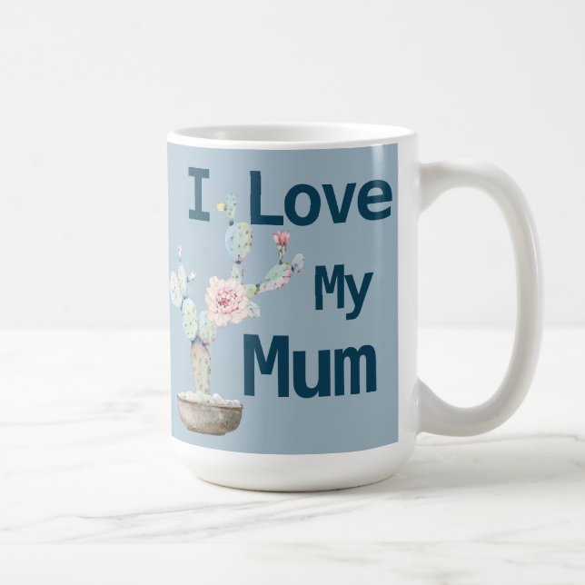 Trendy I Love My Mum  Coffee Mug (Right)