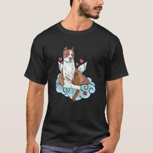 Trendy I Love Pitbulls Cupid Pitbull Dog Valentine T-Shirt