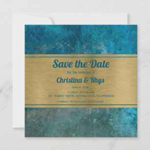 Trendy in Blue Save The Date