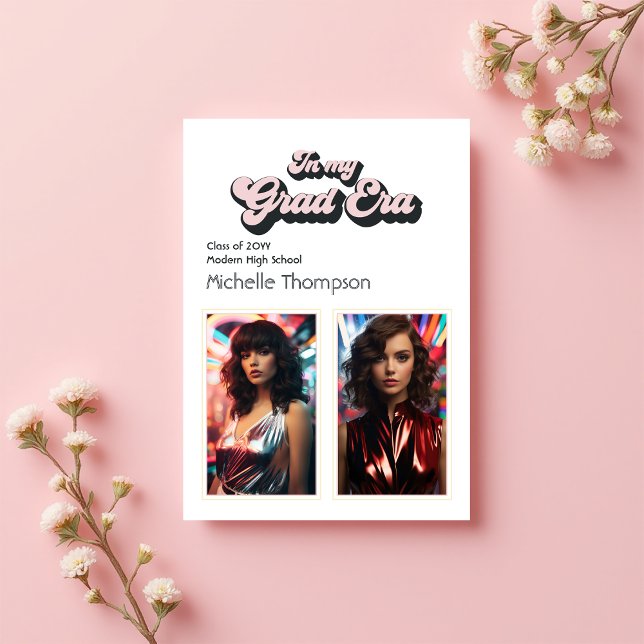 Trendy In My Grad Era Graduation Party Invitation (Trendy In My Grad Era Graduation Party Invitation)