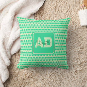 Trendy Initial Custom Pillow For Groomsmen