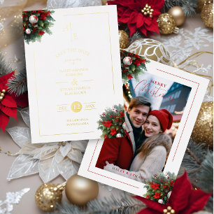 Trendy Initials Floral Christmas Bouquets Photo