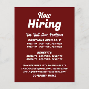 Trendy Job Vacancy Recruitment Advertising Flyer