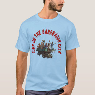 Trendy “Jump On The Bandwagon” Graphic T-Shirt