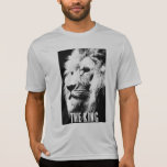 Trendy King Mens Sport-Tek Competitor Lion Silver T-Shirt<br><div class="desc">Trendy Elegant Modern Silver Pop Art Lion Head Template Add Your Own Text Men's Sport-Tek Competitor T-Shirt.</div>