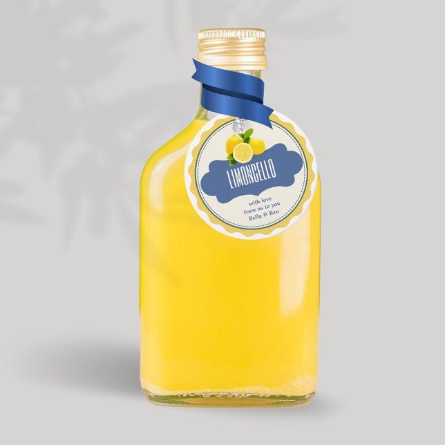 Trendy Lemons Homemade Limoncello Bottle Tag (Creator Uploaded)
