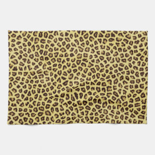 Trendy Leopard Cheetah Print Tea Towel