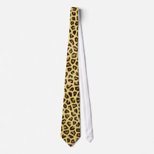 Trendy Leopard Cheetah Print Tie