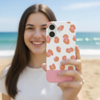 Trendy Leopard Monogram Initial iPhone 16 Case