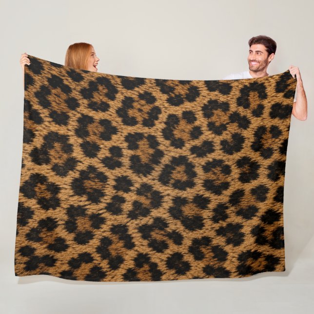 Trendy Leopard Pattern Soft Fleece Blanket Home (In Situ)