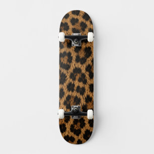 Trendy Leopard Pattern Stylish Unique Skateboard