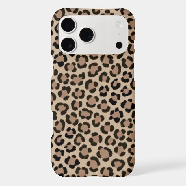 Trendy Leopard Print Fur Effect Repeat Pattern (Back)