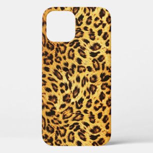 Trendy Leopard: Skin Design Pattern. iPhone 12 Case