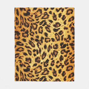 Trendy Leopard: Skin Design Pattern. Fleece Blanket