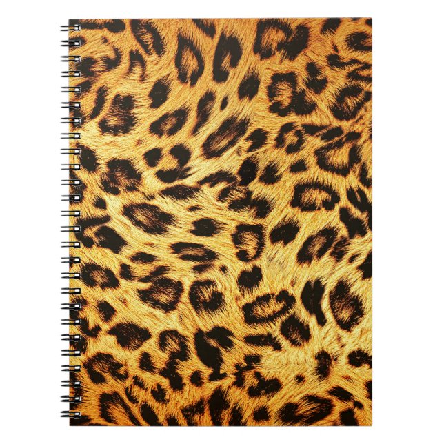 Trendy Leopard: Skin Design Pattern. Notebook (Front)