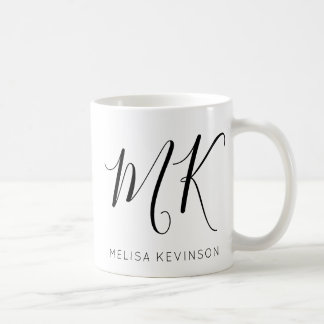 Trendy Letter Initial with Name Mug