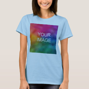 Trendy Light Blue Elegant Modern Template T-Shirt