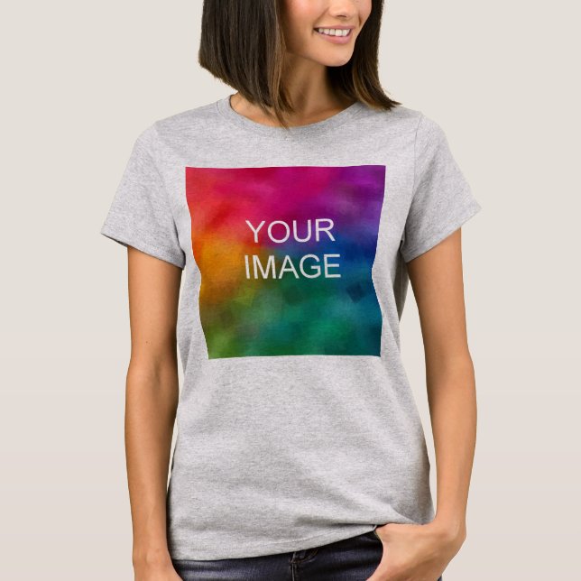 Trendy Light Steel Elegant Modern Template T-Shirt (Front)