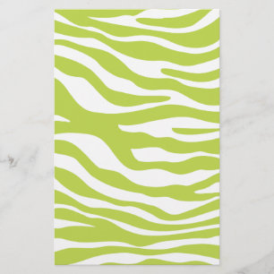 Trendy Lime Green Zebra Print Pattern