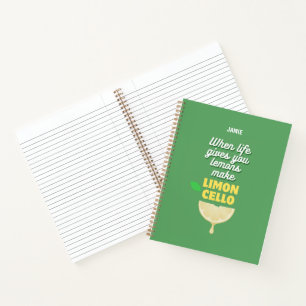 Trendy Limoncello Quote Notebook