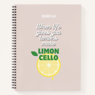 Trendy Limoncello Quote  Notebook