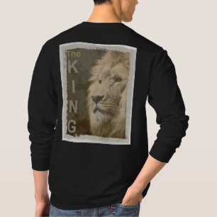 Trendy Lion Black Colour Elegant Modern Template T-Shirt