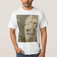 Trendy Lion Face White Template Mens Modern