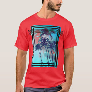 Trendy Los Angeles CA Beach Bear Poster  T-Shirt