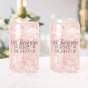 Trendy Los Angeles Coordinates Can Glass Set