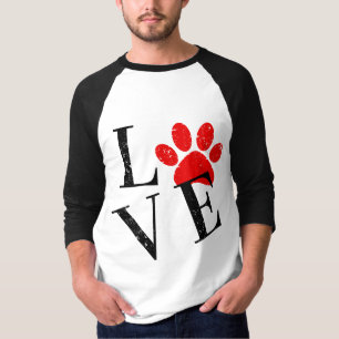 TRENDY LOVE DOG MOM PAW T-Shirt